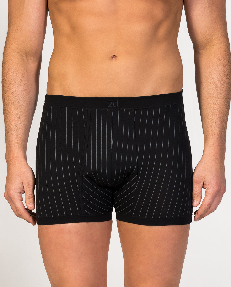 Helios prinstriped fly front boxer