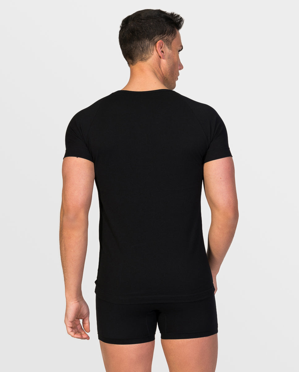 Short sleeve v-neck undershirt Egyptian cotton