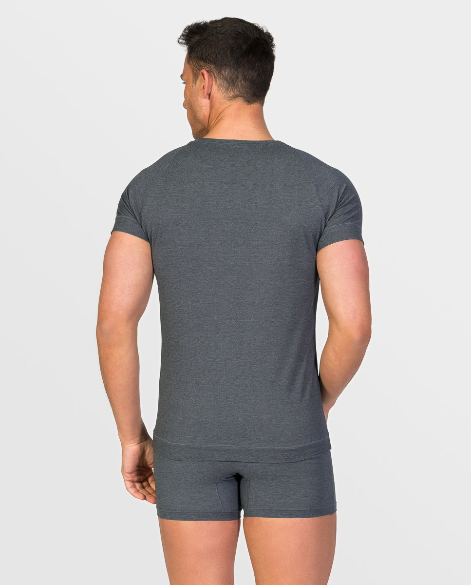 Short sleeve v-neck undershirt Egyptian cotton