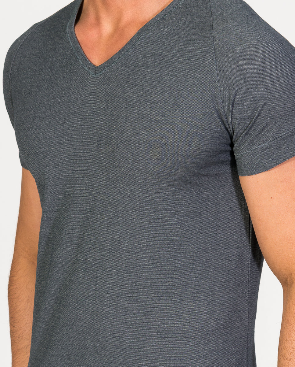 Short sleeve v-neck undershirt Egyptian cotton