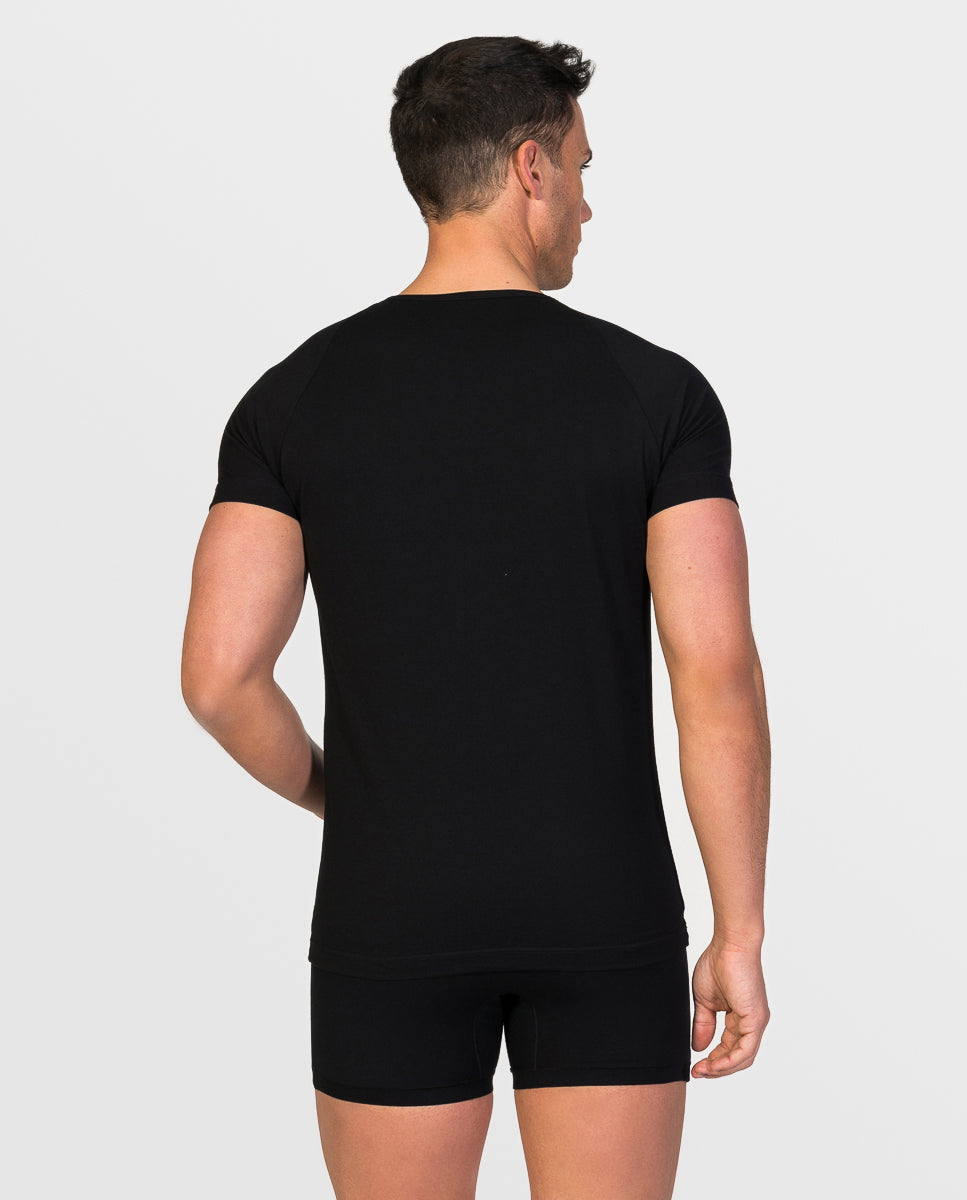Short sleeve crew-neck undershirt Egyptian cotton