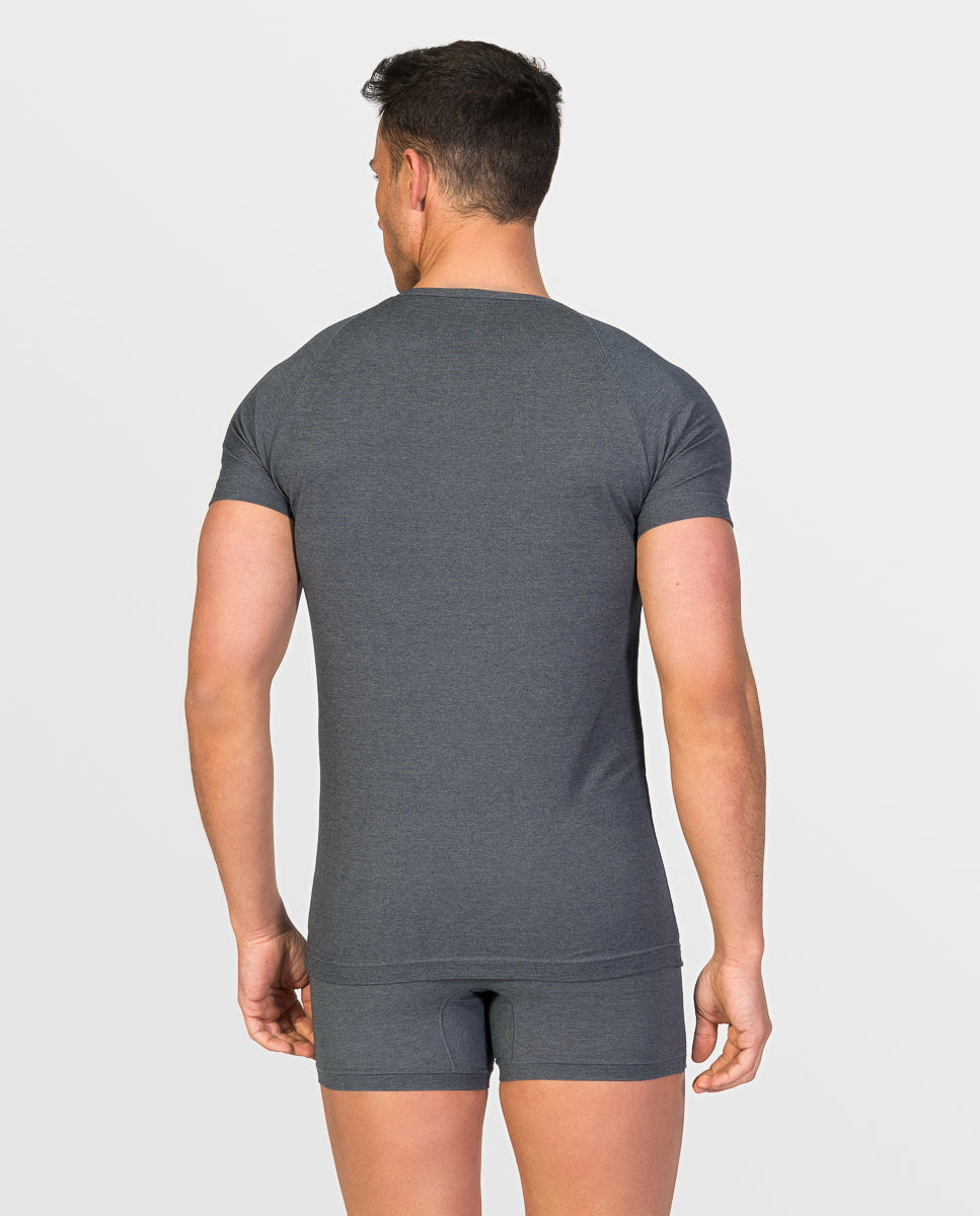 Short sleeve crew-neck undershirt Egyptian cotton