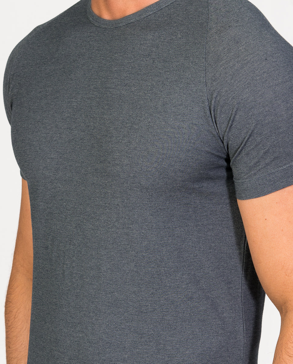 Short sleeve crew-neck undershirt Egyptian cotton