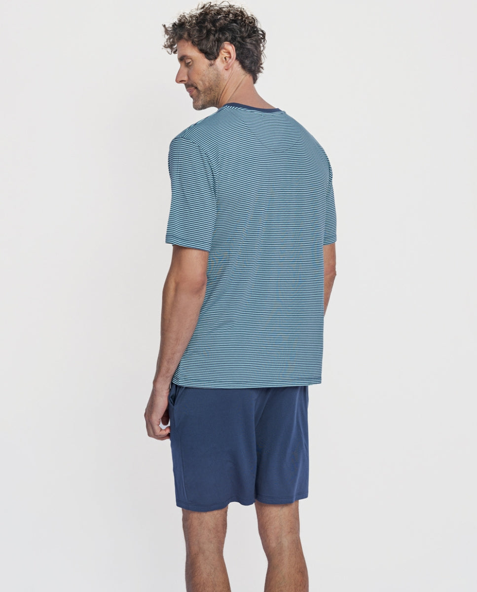 Modal Zeus navy blue pyjama set