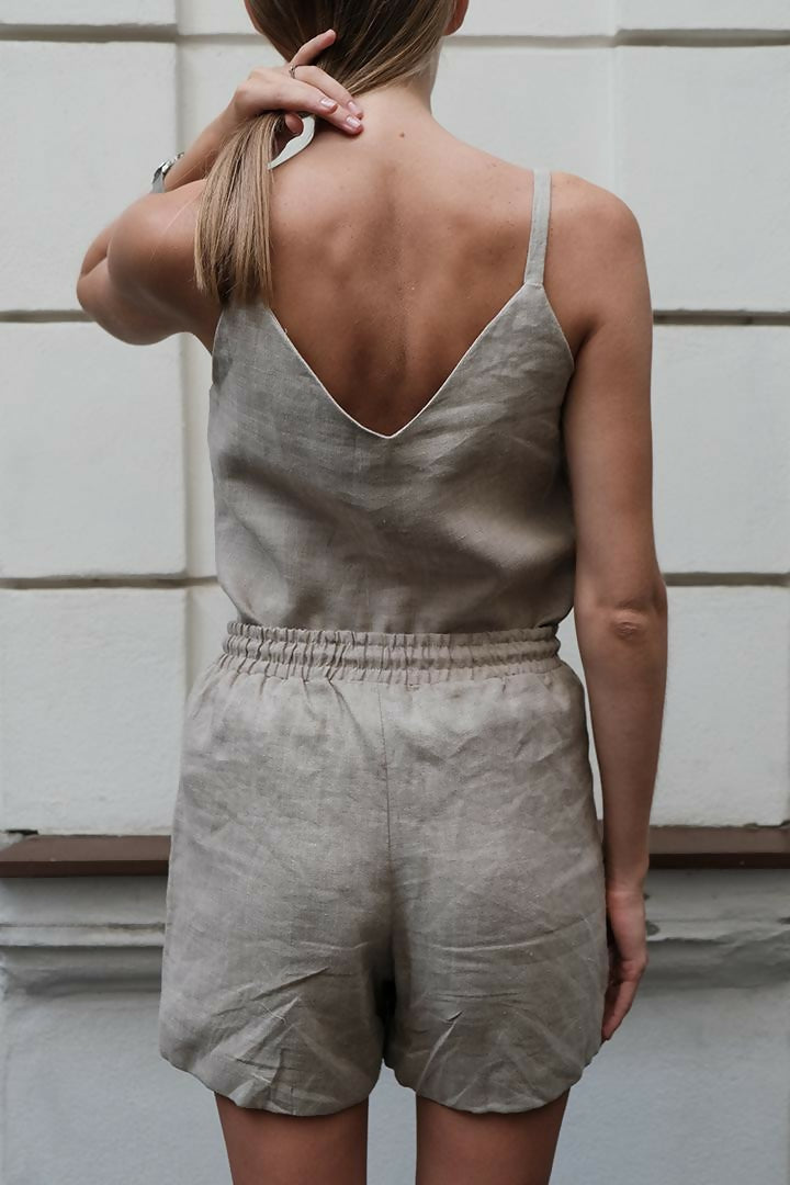 Short linen shorts 1