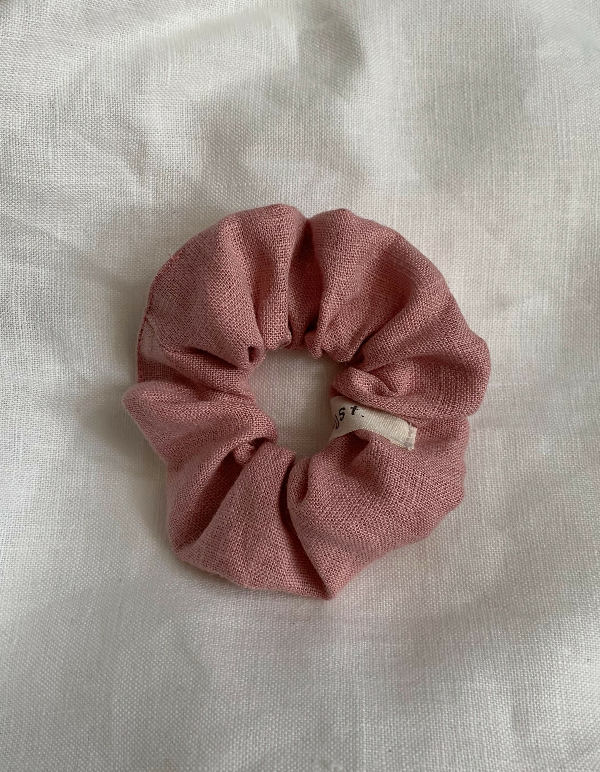 Linen scrunchie Pink
