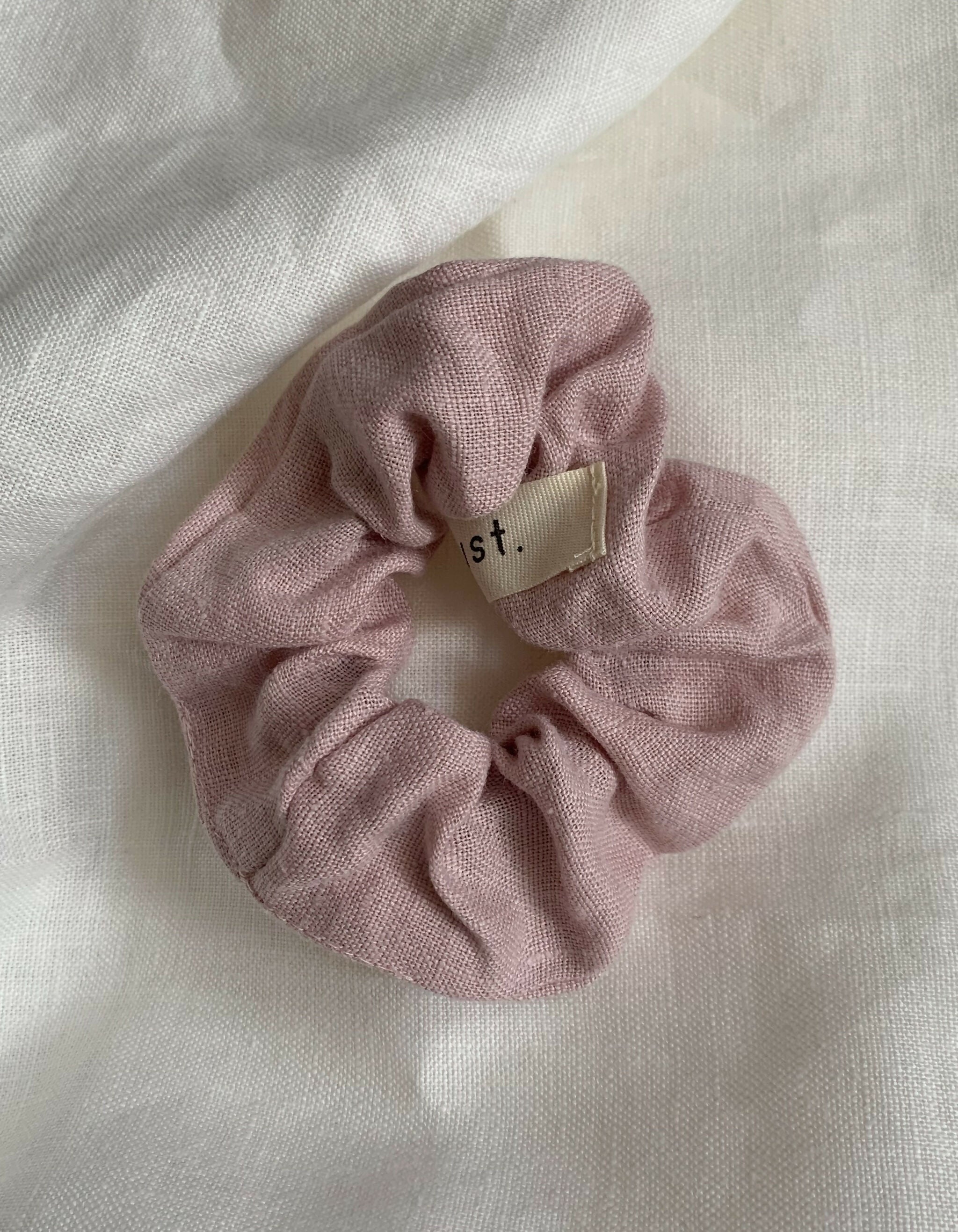 Linen scrunchie Dusty pink