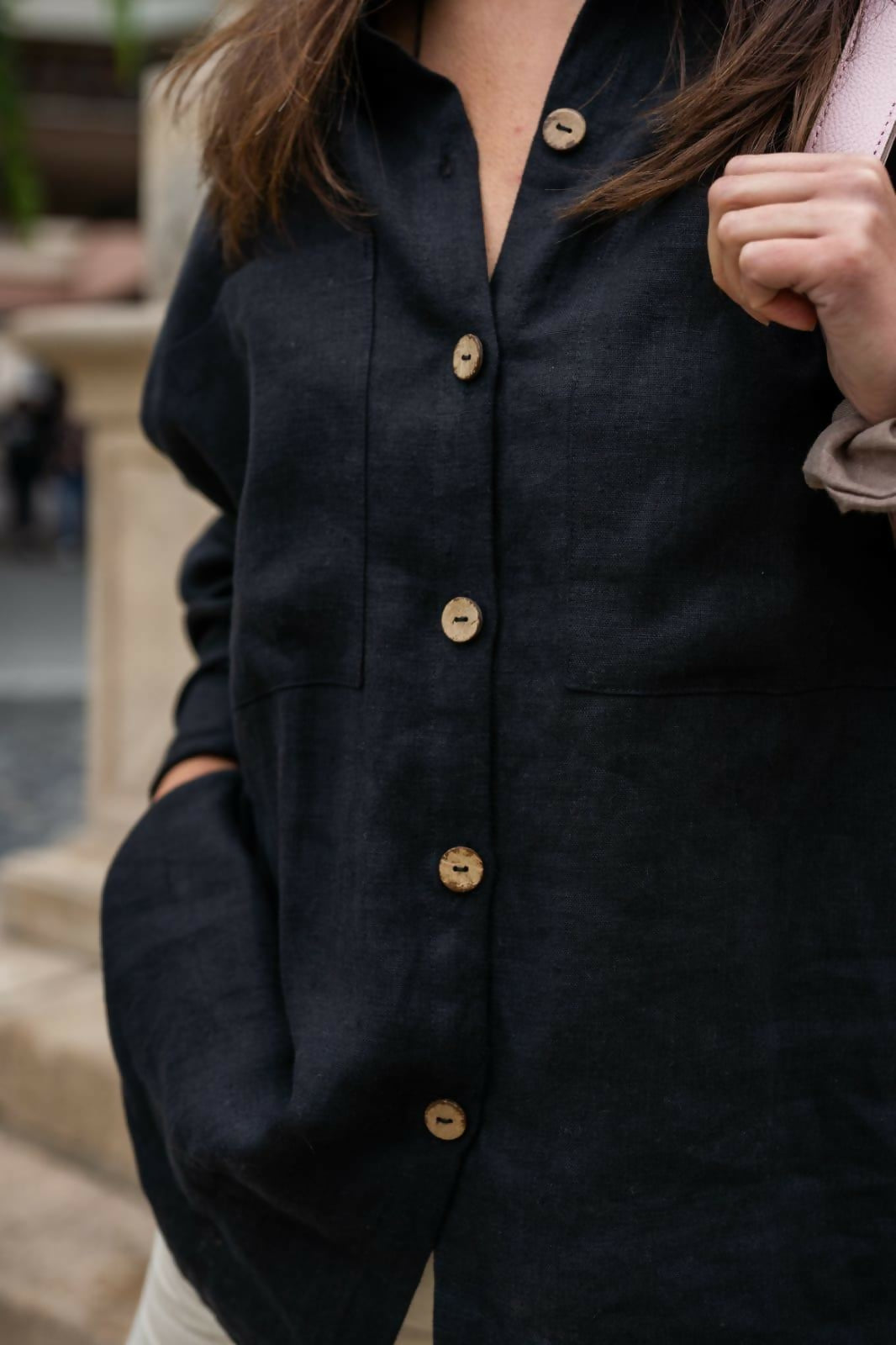 Oversized linen shirt 4