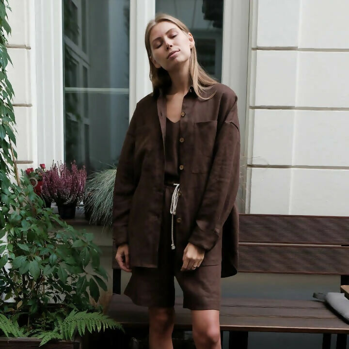 Oversized linen shirt Br 3