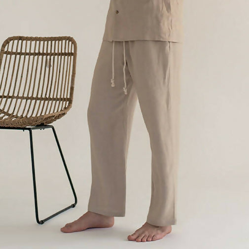 men linen pants natural 1