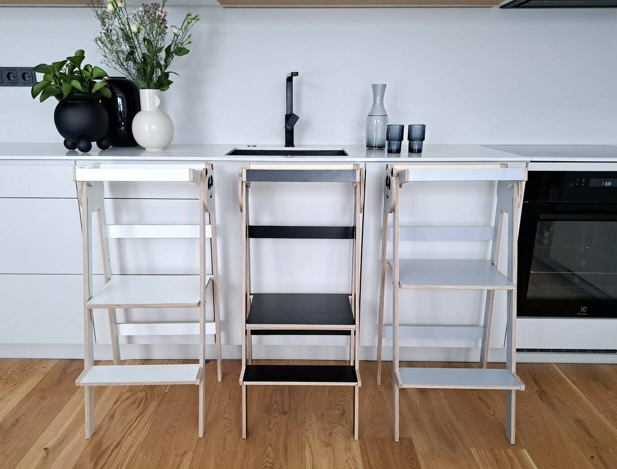 PANDA – FOLDING LEARNING TOWER – ADJUSTABLE HEIGHT