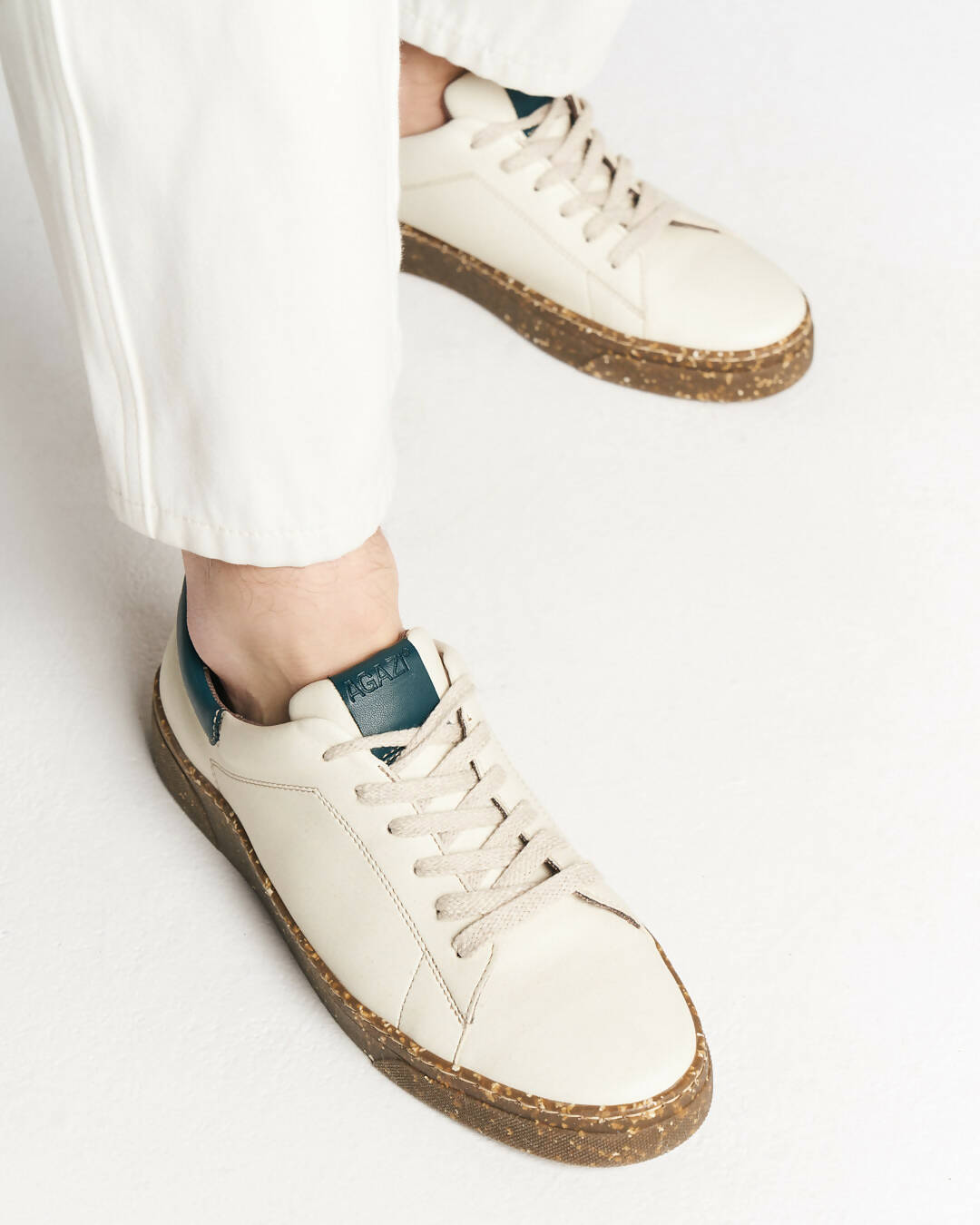 JACOB Sneakers - Beige & Green