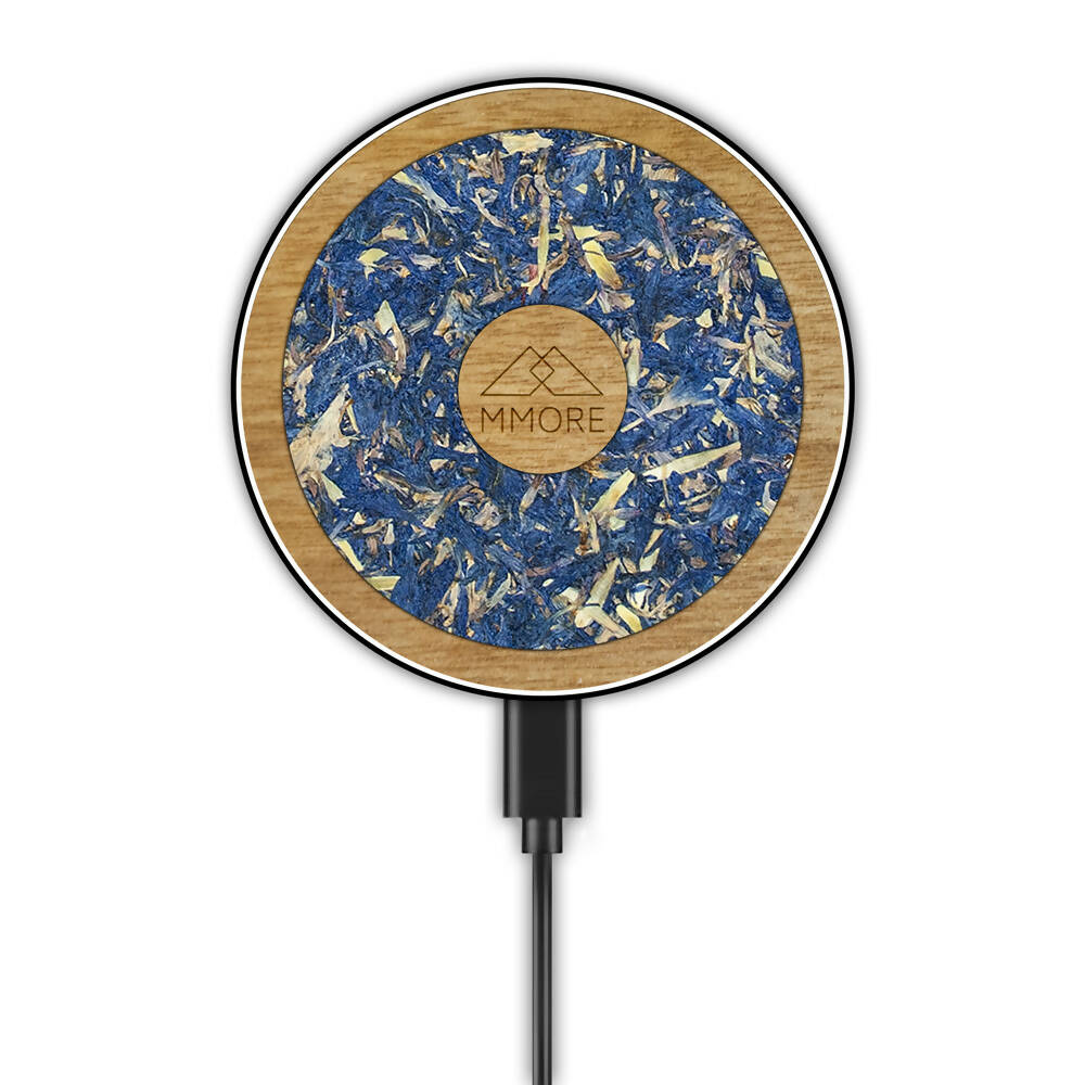 Big Wireless Charger - With Organic and Wood Materials