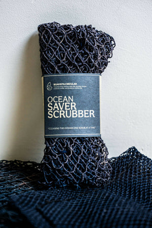 biodegradable fish net Upcycled Fishing Net Sponge - Eco-Friendly Cleaning