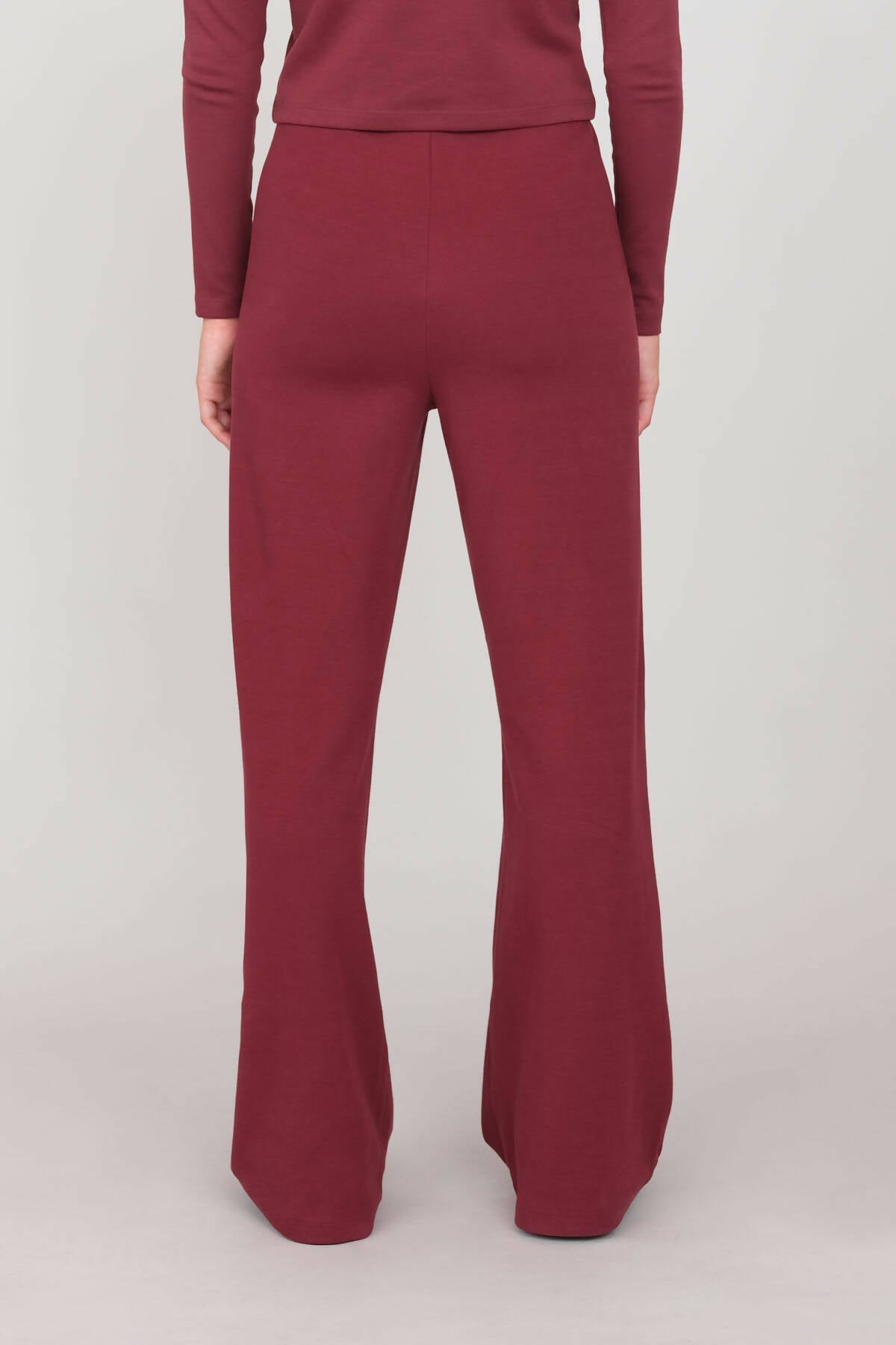 Wide Leg Trousers Prune