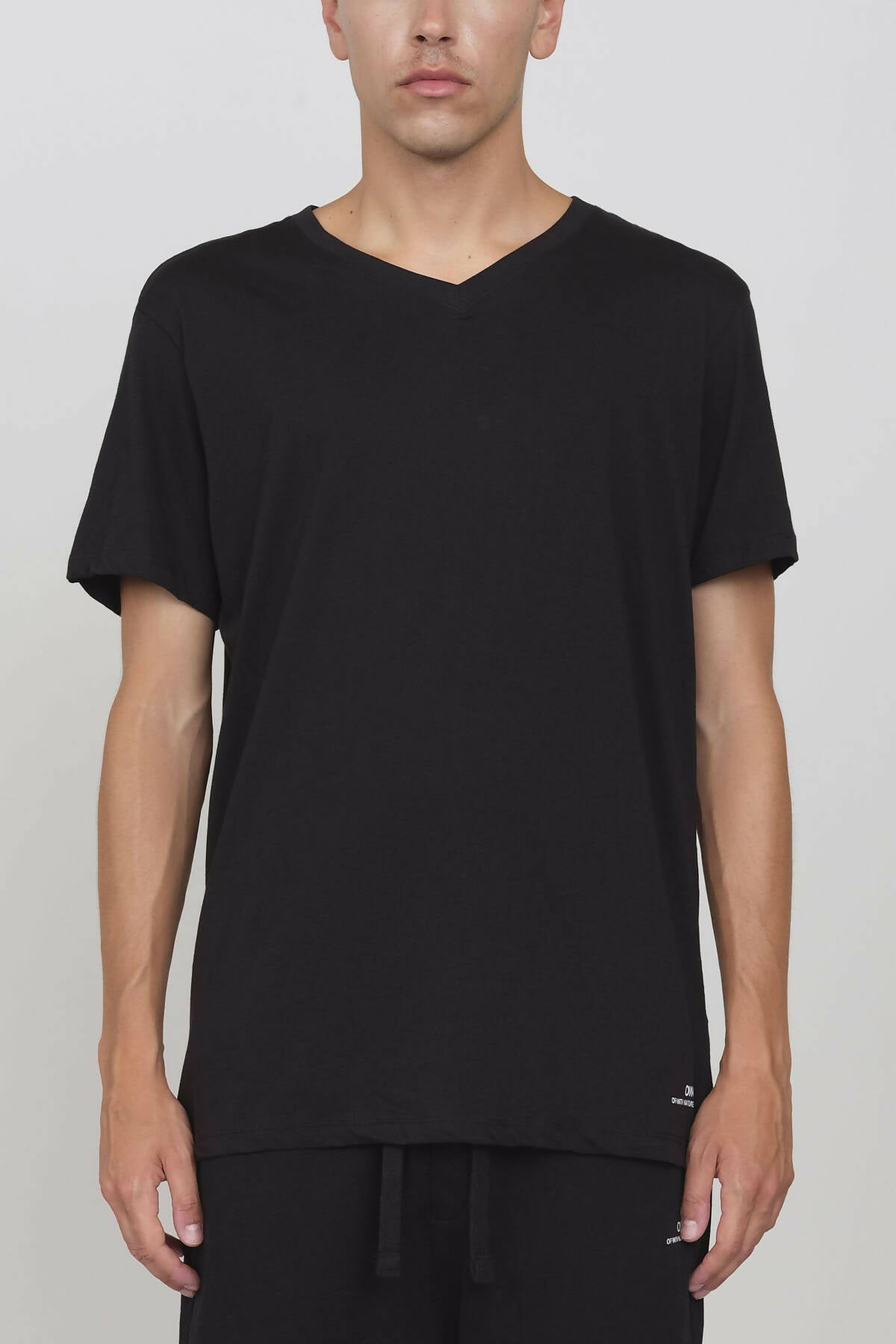V Neck T-shirt Black