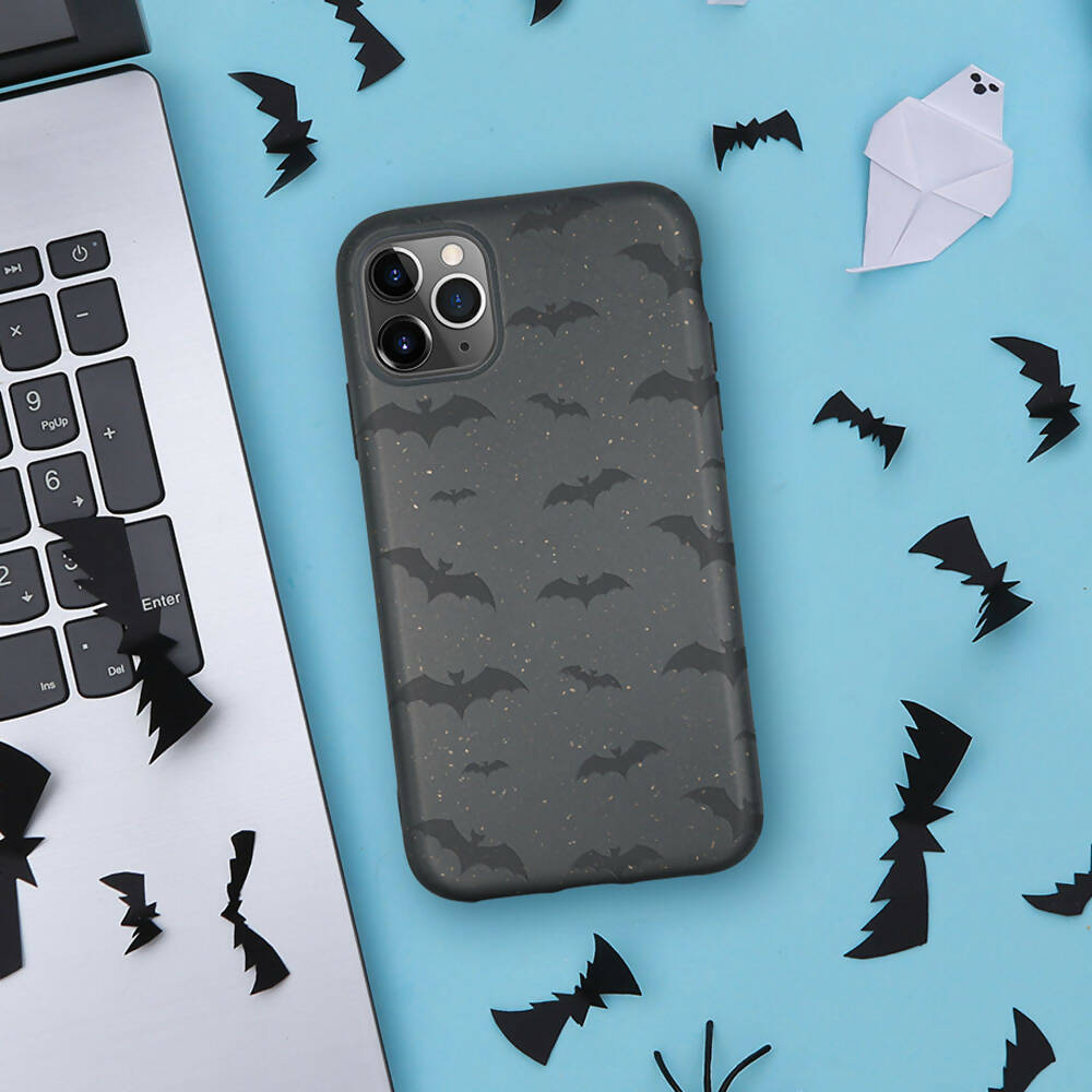 Biodegradable Phone Case - Black Bats