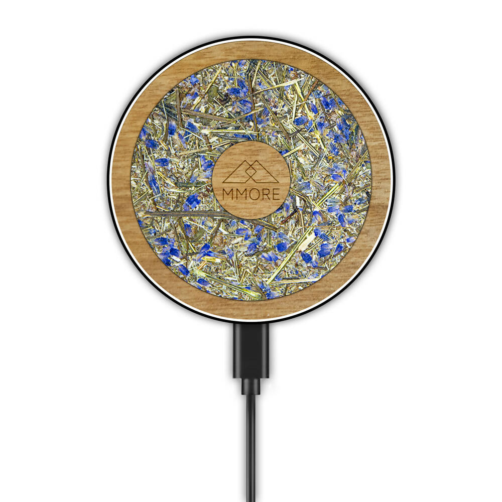 Big Wireless Charger - With Organic and Wood Materials