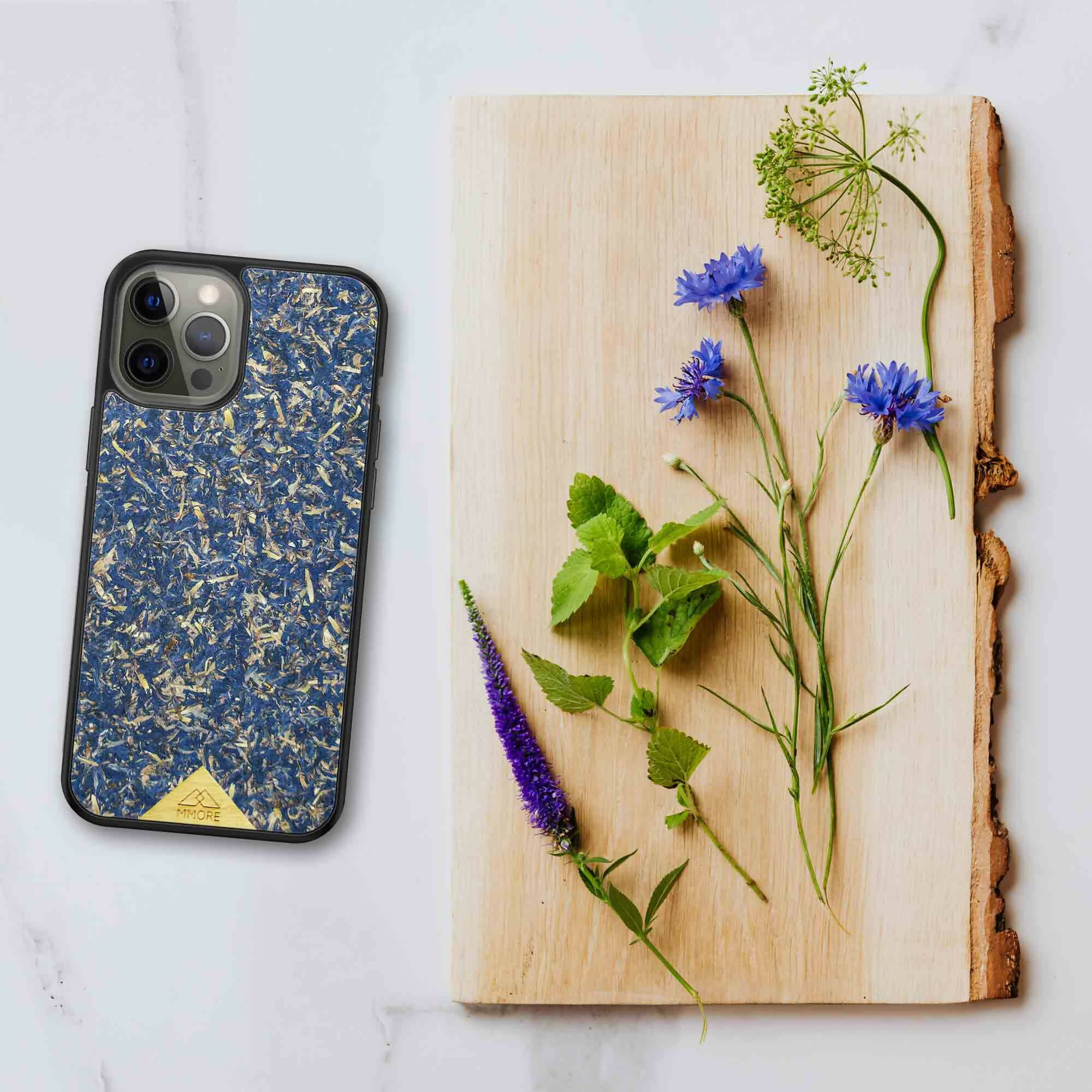 Organic Phone Case - Blue Cornflower