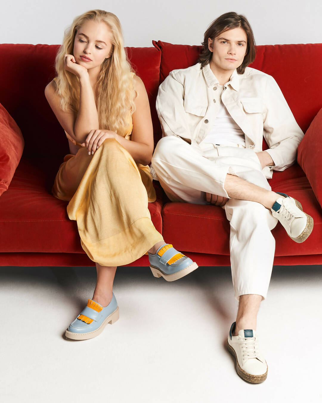 JACOB Sneakers - Beige & Green