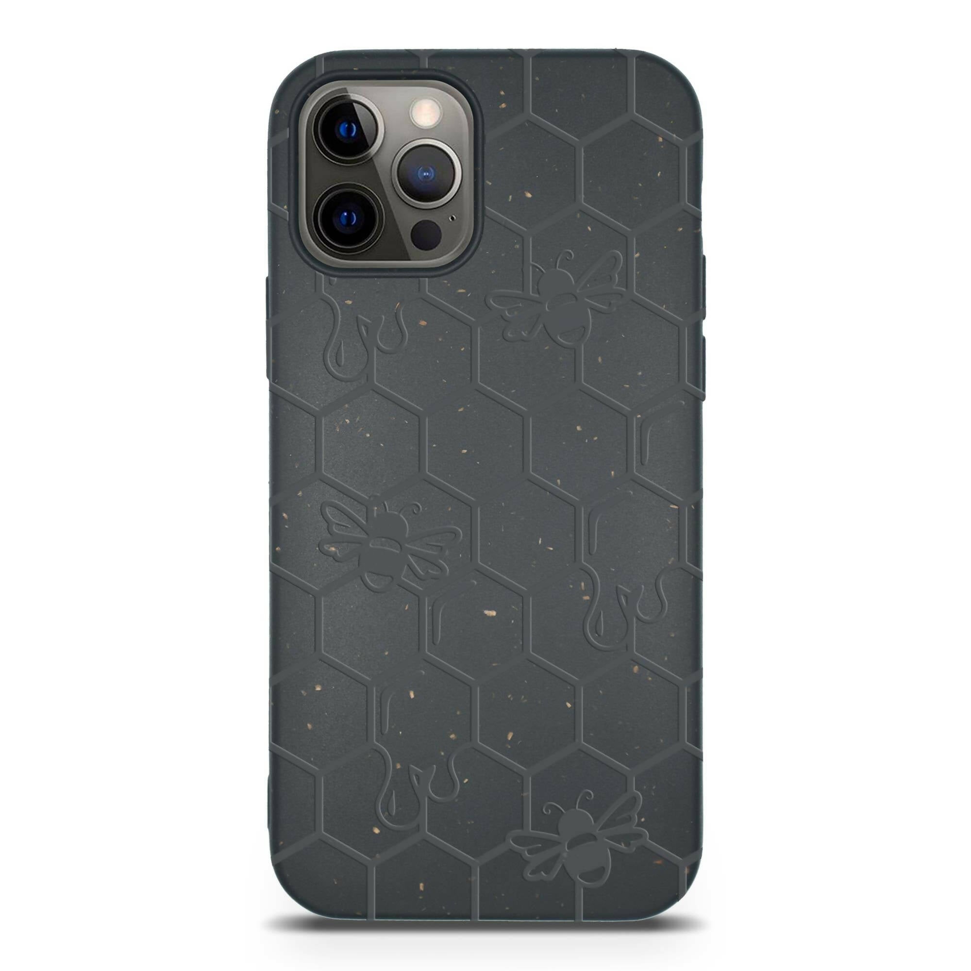 Biologisch abbaubare Handyhülle – Honigbienengelb, Orange und Schwarz