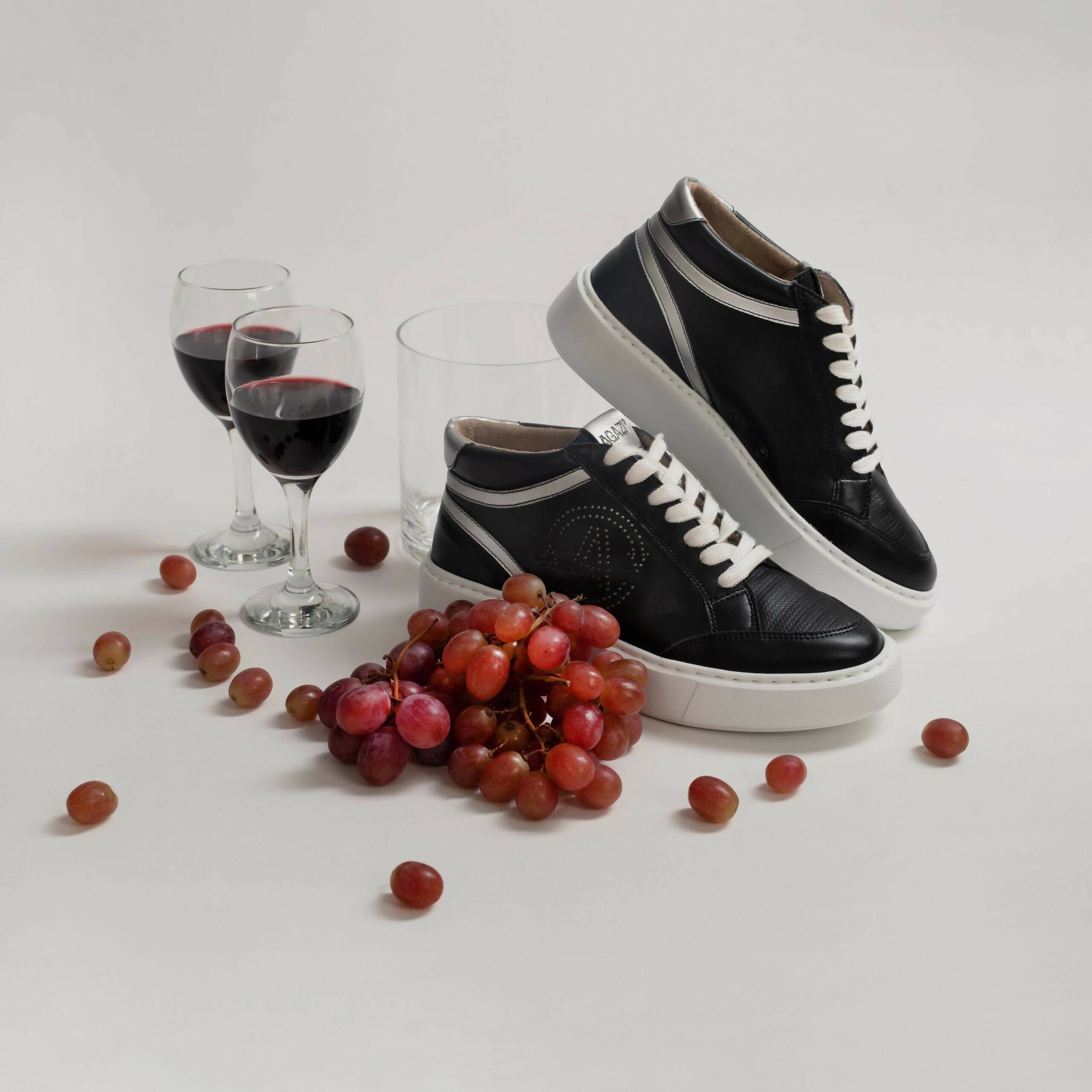 Wine Sneakers BLANKA - Black