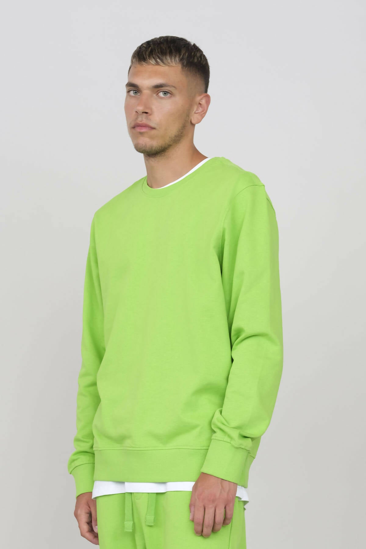 Crew Neck Sweatshirt Apple Green