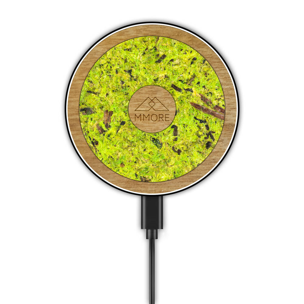 Big Wireless Charger - With Organic and Wood Materials