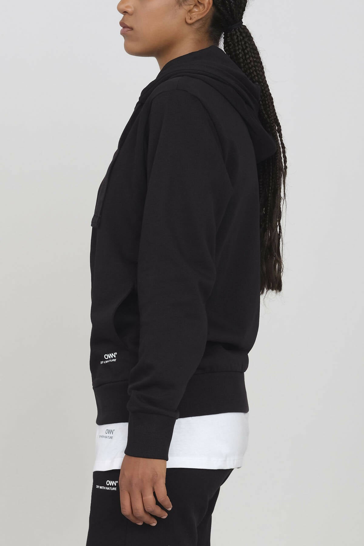 Sudadera con cremallera Negro